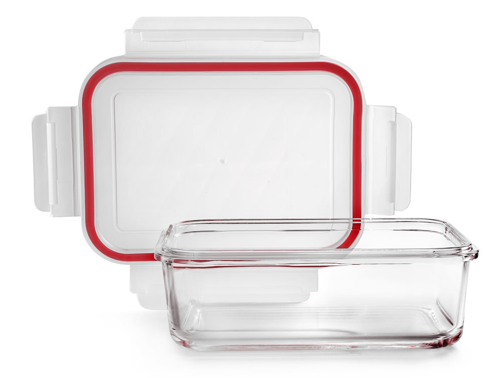Pack Recipientes Herméticos de Vidrio, Tupper Cristal Apto para Microondas,  Envases par…